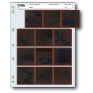 Print File Archival Storage Page for 6x6cm (120) Negatives, 4-Strips of 3-Frames, Horizontal, (Binder Only) - 25 Pack