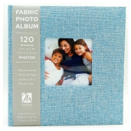 Malden 2-Up 4x6 Fabric Photo Album (Blue)