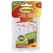 Command Sawtooth Picture Hanging Hooks - White