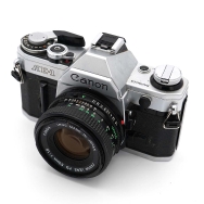Canon AE-1 35mm Film SLR Camera with 50mm F1.8 Lens (BGN) Used