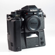 Nikon F3AF 35mm Fim SLR Camera Body w/ DE-2 Finder & MD4 Drive (Body-EX, MD4-BGN) (New Seals) Used