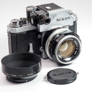 Nikon F 35mm SLR Camera w/ Photomic Prism, 50mm f1.4 Lens, & Original Packaging (CLA) (EX) Used