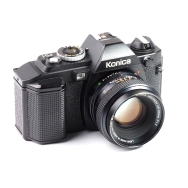 Konica FS-1 35mm Film SLR Camera with 50mm f1.7 Lens (B-EX+, L-BGN) Used