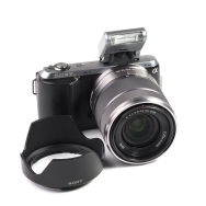 Sony NEX-C3 Camera with 18-55mm f3.5-5.6 OSS Lens & HVL-F7S Flash (BGN) Used