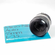 Nikon AIS Micro-Nikkor-P.C Auto 55mm F3.5 (BGN) Used Lens For F-Mount