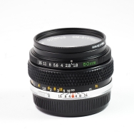 O/OM Olympus 50mm F1.8 (BGN)(filter rim damaged, but takes filters) Used