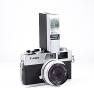 Canon Canonet 28 35mm Film Camera with Canolite D Flash, Canon Cap, & UV Filter (NEW SEALS)(BGN) Used