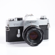 Canon TX 35mm Film SLR Camera with 50mm F1.8 Lens (BGN) (New Seals) Used