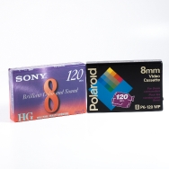 Sony + Polaroid 8mm Tapes (2 PACK)(LN) Used