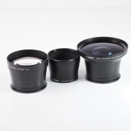 Canon WC-DC58N + TC-DC58N converter lens set + LA-DC58F adapter (A610, 620, 630, 640)(EX+) used