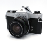 Pentax Spotmatic SP 35mm Film SLR Camera with Vivitar 28mm F2.8 - Used