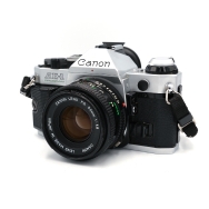Canon AE-1 Program 35mm Film SLR Camera with 50mm F1.8 Lens - Used