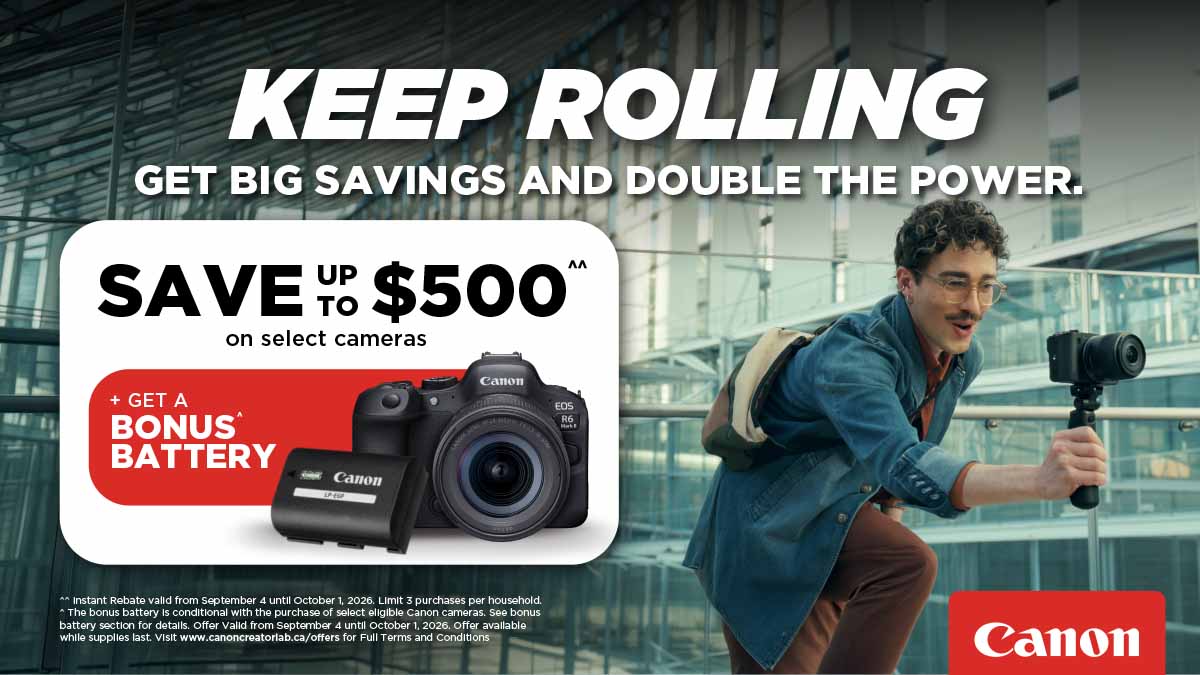 Keep Rolling! Get Big Savings and Double the Power of Your New Canon Camera with a Bonus Battery!