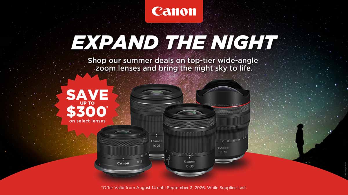 Canon Expand the Night Summer Deals – Save up to $300!