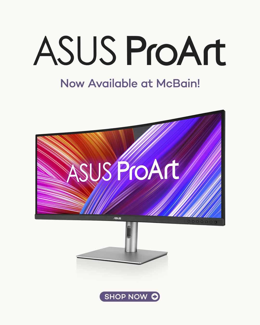 Asus ProArt Displays Now Available at McBain