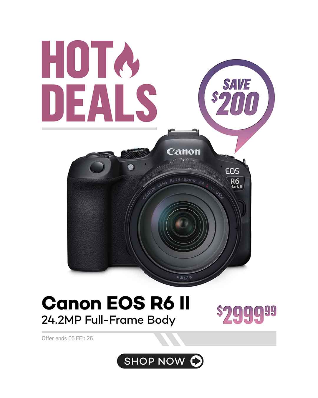 Canon EOS R6 Mark II Camera Body