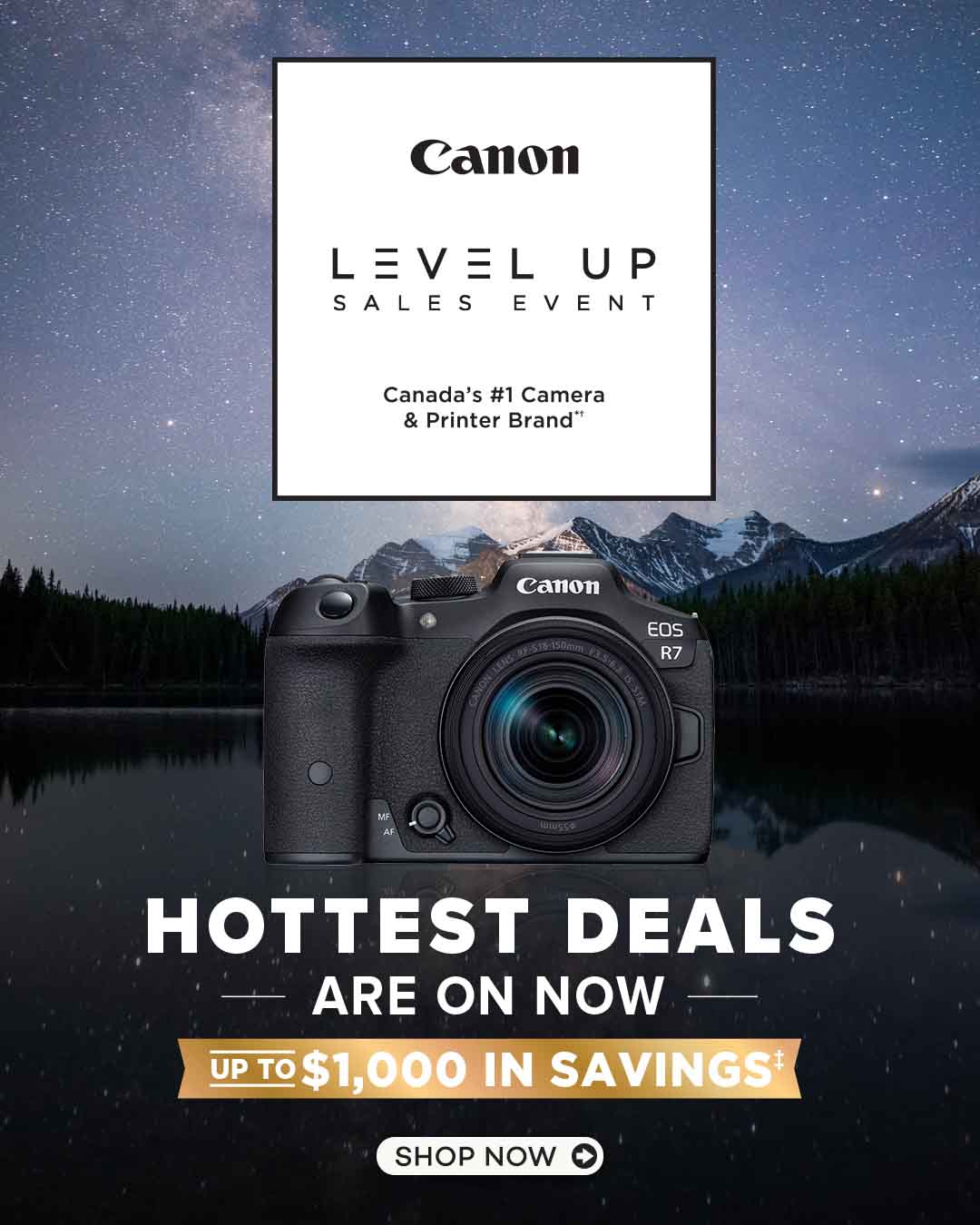 Canon Level Up Sales Event