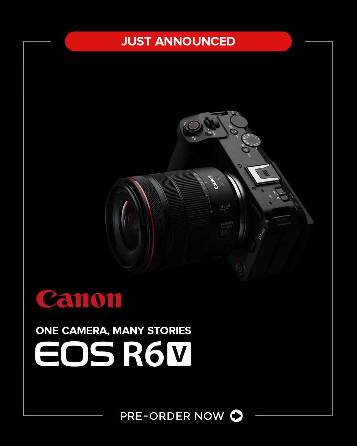 Canon EOS R6 V Full-frame Hybrid Mirrorless Camera