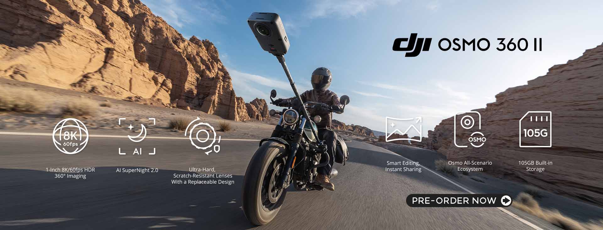 New DJI OSMO 360 II Camera