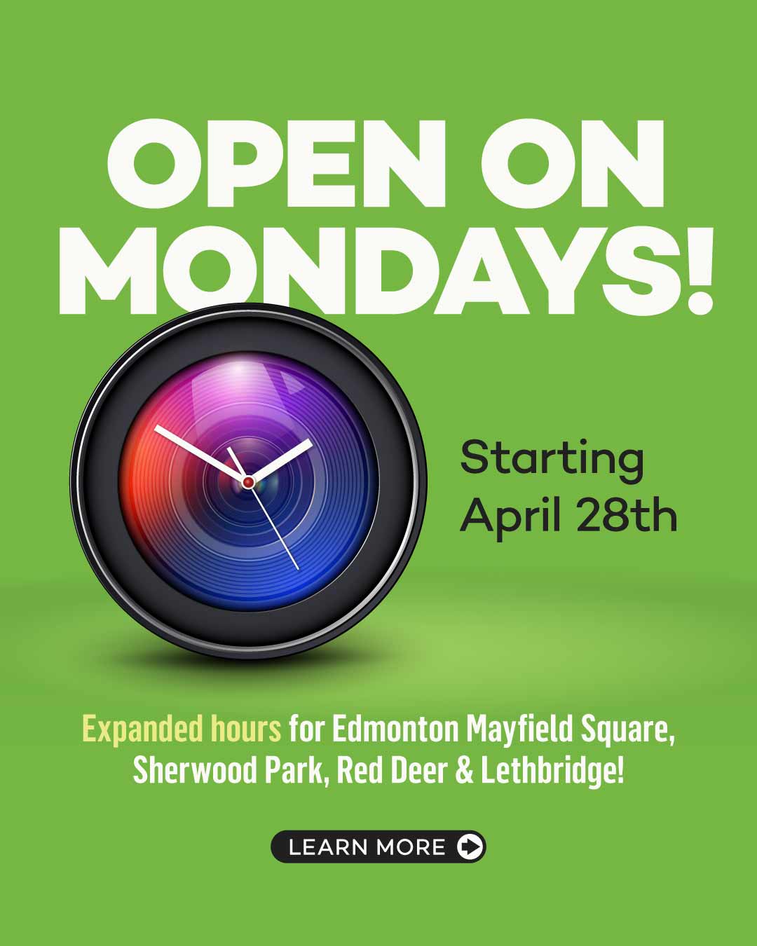 Expanded Hours at McBain Camera