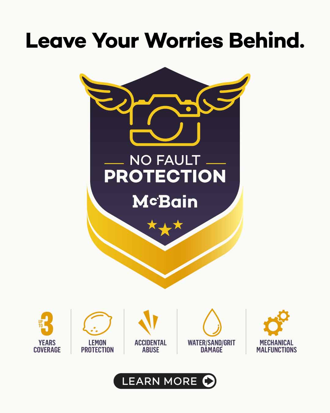 McBain No-Fault Protection for photographers and creators.