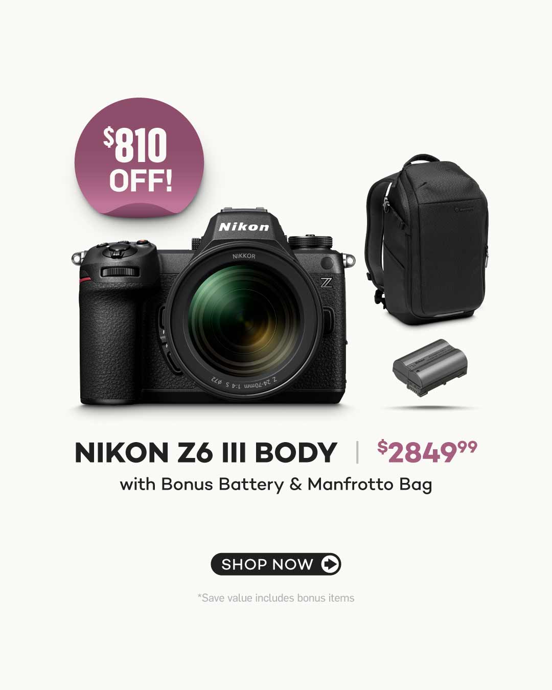 Nikon Z6 III Camera Body