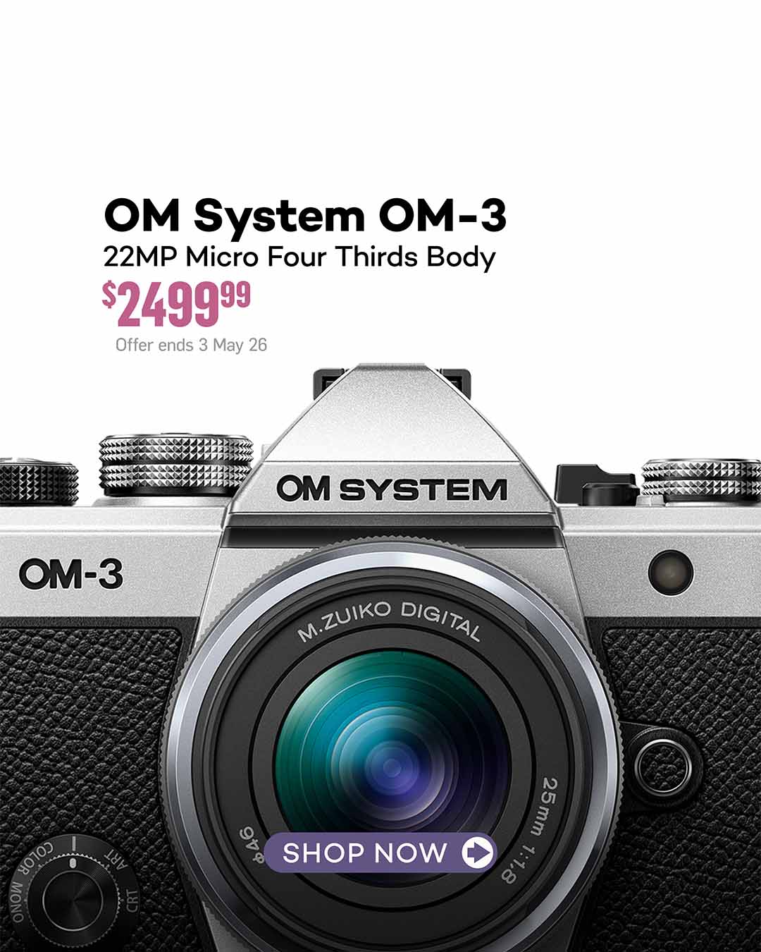 OM System OM-3 Camera Body - Save $300