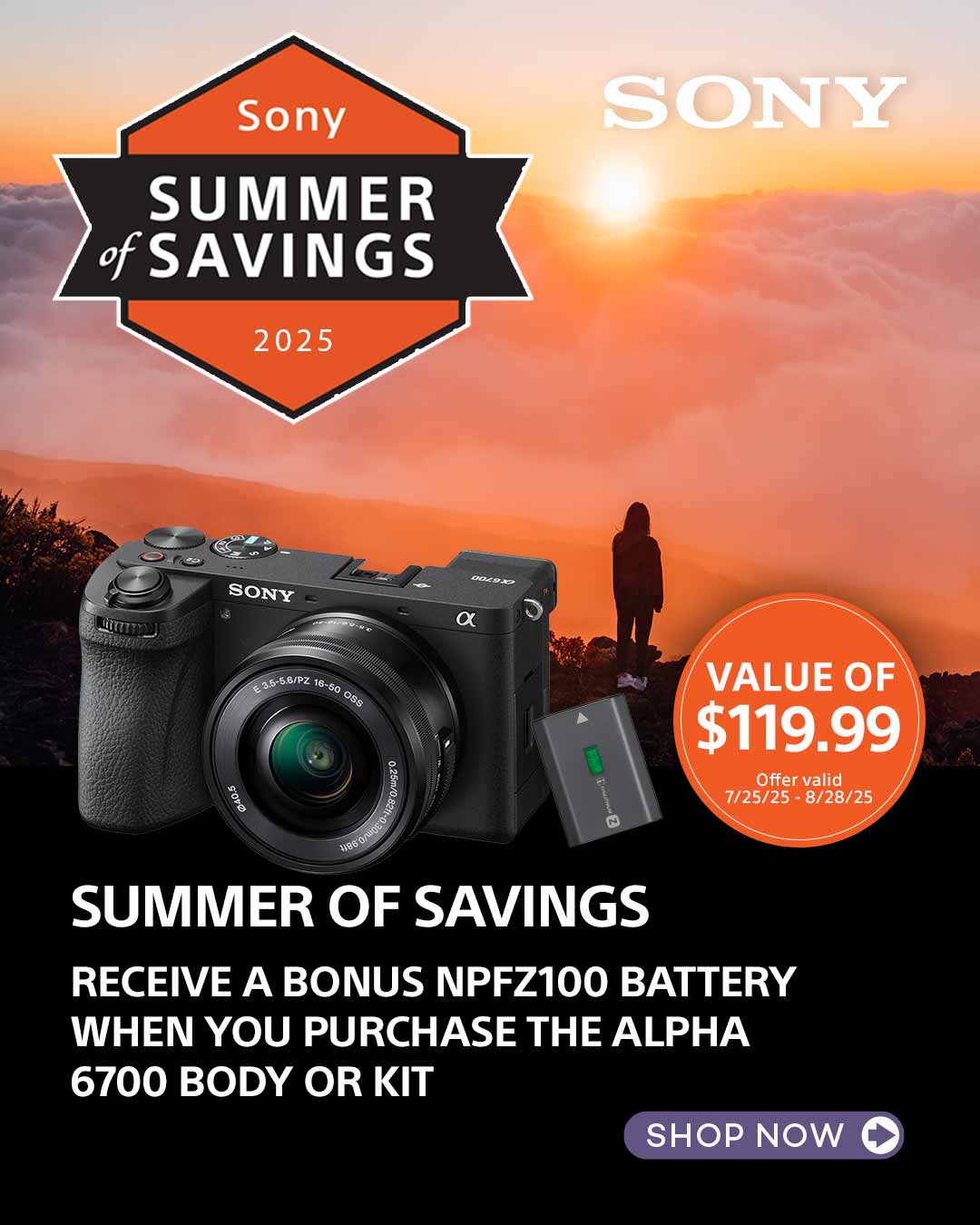 Sony A6700 Mirrorless Camera with 16-50mm Lens