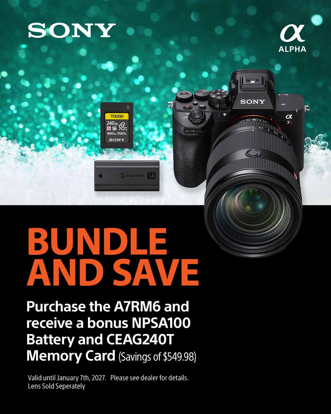 Sony A7R VI Camera Body Bundle