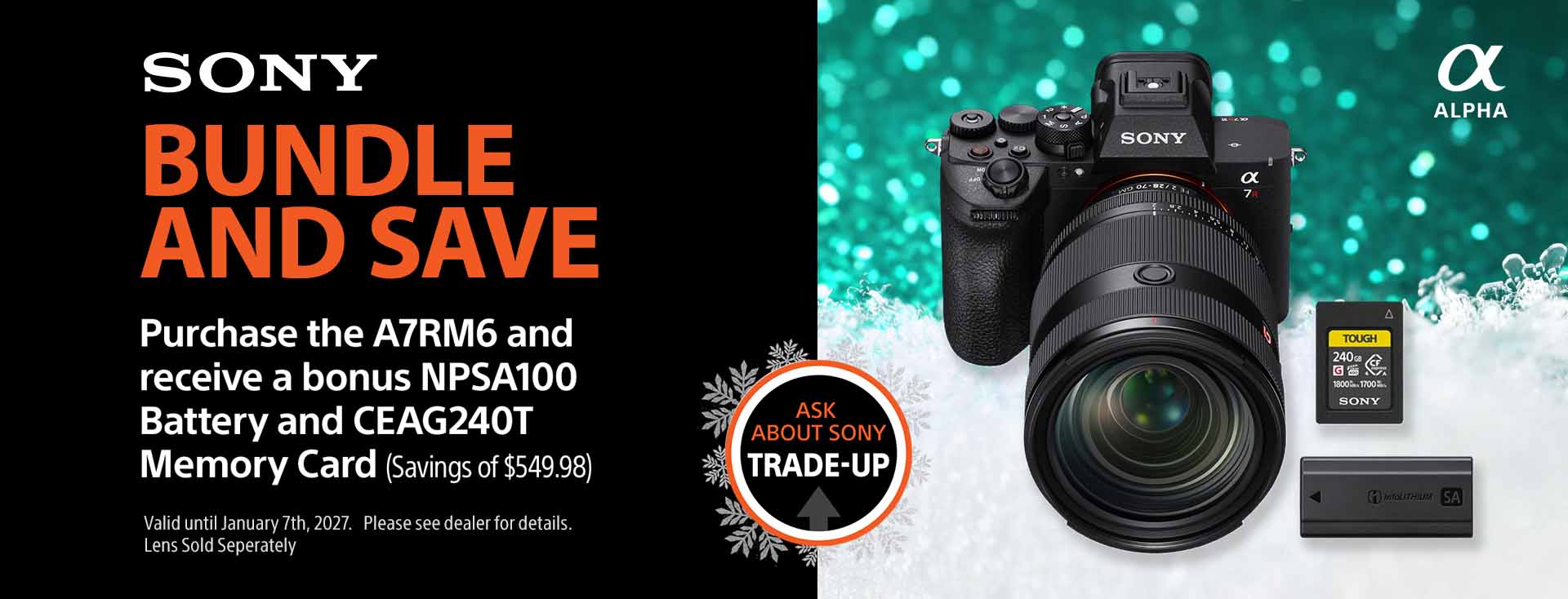 Sony A7R VI Camera Body Bundle