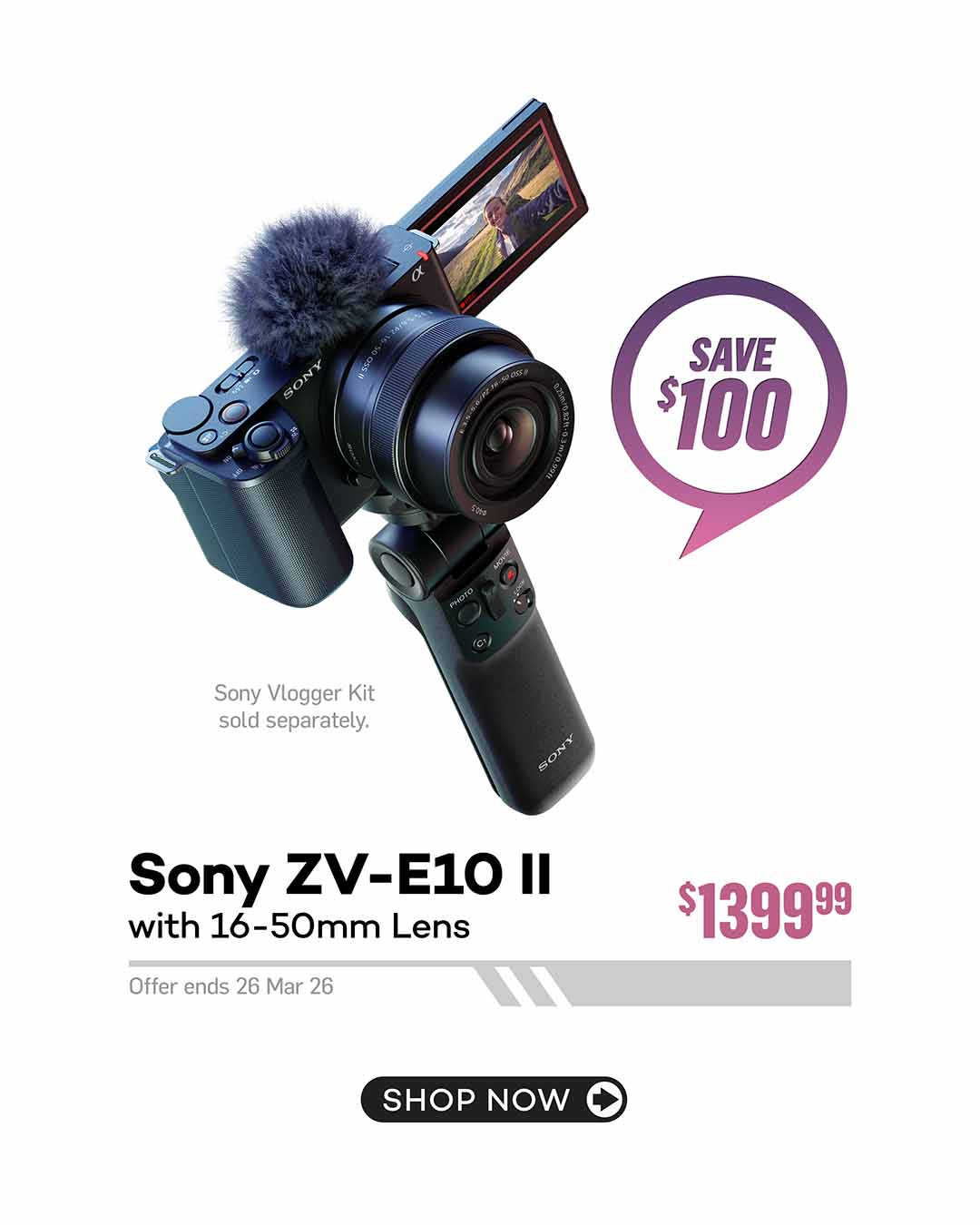 Sony Alpha ZV-E10 II Camera with 16-50mm Lens