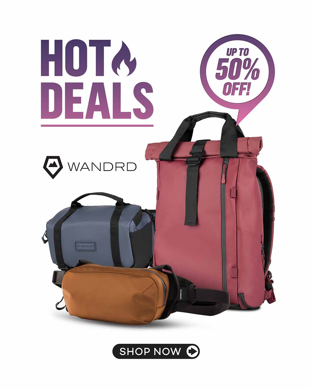 Wandrd Sale on Backpacks, Bags and Slings - Save up to %50!